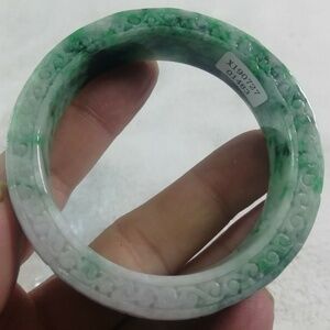 Certified 100% natural jadeite bracelet 57-58.5